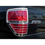 374G Ford F-150 1999 - 2011 Truck Chrome ABS Tail Light Insert Accent (D Style) by TFP