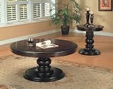 Classic Design Walnut Finish Round Coffee / Cocktail Table