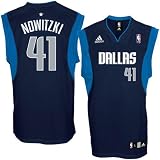Dirk Nowitzki Jersey: adidas Navy Replica #41 Dallas Mavericks Jersey