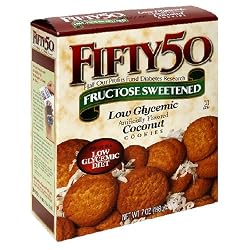 Fifty-50 Coconut Cookies, 7-Ounce Boxes (Pack of 6)