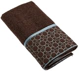 Avanti Cobblestone Hand Towel, Mocha/Blue