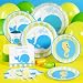 Whale of Fun Baby Shower Standard Pack for 8 Party Supplies