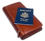 DataSafe RFID Shielding Security Wallet, Passport & Travel Wallet (Brown)