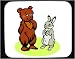 Mouse Pad with animals, thinking, circus, bunny, performers, bear Image
