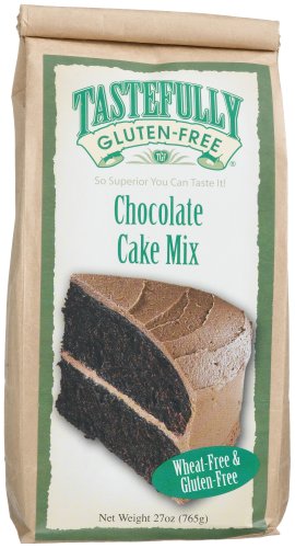 Tastefully Gluten Free Chocolate Cake Mix, 27-Ounce Bags (Pack of 6) by Gluten Free Cake Mixes