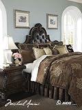 Michael Amini Highgate Manor 12 pc Queen Comforter Set in Chocolate by AICO ....