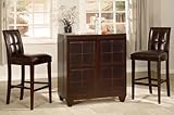 Modus Furniture Hudson Spirit Cabinet, Coffee Bean