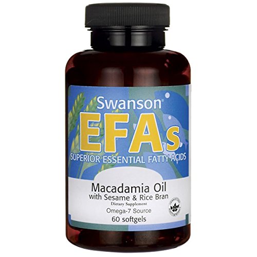 Swanson EFAs Macadamia Oil With Sesame & Rice Bran, 60 Softgels by Swanson