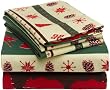 Pinzon 160-Gram Printed Flannel Queen Sheet Set, Lodge