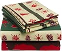 Pinzon 160-Gram Printed Flannel Queen Sheet Set, Lodge