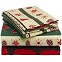 Pinzon 160-Gram Printed Flannel Queen Sheet Set, Lodge