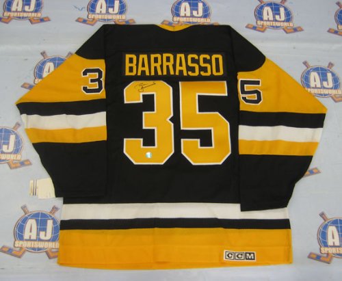 TOM BARRASSO Pittsburgh Penguins Signed Vintage Jersey