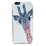 iphone 6S Plus Case,Walle Shop® Ultra Slim Fit Lightweight Scratches Resistant Fingerprint Protection Case Design For Apple iphone 6 Plus(2014) and iphone 6S Plus(2015) (giraffe)
