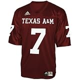 adidas Texas A&M Aggies #7 Maroon Replica Football Jersey