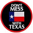 Don't Mess with Texas Embroidered Patch State Flag Iron-On Emblem