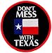 Don't Mess with Texas Embroidered Patch State Flag Iron-On Emblem