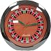Sporting Goods : Roulette Clock - Game Room Products > Clocks > Novelty Clocks