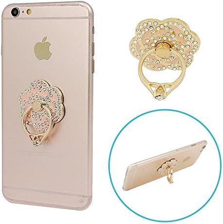 Smart ring prop ring 360 Phone stand, for Stick back in the smartphone and tablet models. (Rose Pink)