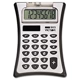 Victor 905 Handheld Calculator Eight-Digit Lcd Dual Solar/Battery Backup Po ....