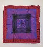 Fashion Decorator Poly Silk Tufted Pillows Purple