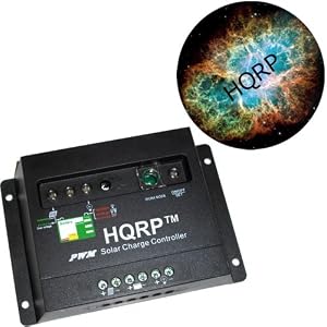 HQRP 20A Solar Panel Battery Charge Controller / Regulator 12V / 24V 20 Amp 300W with PWM Type of Charging plus HQRP Coaster