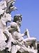 Giacomo Della Portas Statue, Piazza Navona, Rome, Lazio, Italy Photographic Poster Print by Roy Rainford, 12x16