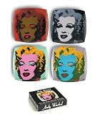 Andy Warhol/ Marilyn Monroe Set of 4 Square Plates