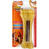 Nylabone Romp 'N Chomp Souper Chicken Flavored Bone Dog Treat and Chew Toy