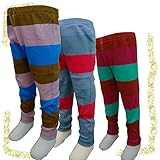 (コーディコービー)CodyCoby 2014スパッツ太ボーダー３色スパッツ、レギンス　100cm ピンク×茶