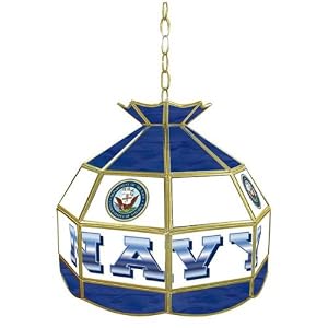 Trademark United States Navy stained glass Tiffany lamp - 16-inches