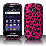 PINK Rubberized Hard Case Samsung Galaxy Indulge R910 + Mini Nano Stapler