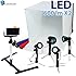 LimoStudio 24" Folding Photo Box Tent LED Light Table Top Photography Studio Kit, AGG1071