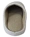 ULTRAIDEAS Unisex Soft Cotton Washable Slip on Stripe Indoor Slippers with Slip-Resistant Suede Sole (M /6-9 B(M) US, Blue)