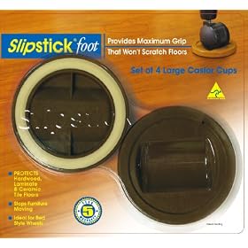 Slipstick CB845 Large Castor Cup Gripper, Chocolate