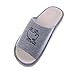 Bronze Times (TM) Unisex Cartoon Deer Cotton Flax Home Slippers