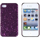 Dark Purple Sparkles Case for Apple iPhone 4, 4S (AT&T, Verizon, Sprint)