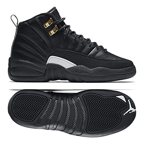 Jordan Kid's Air 12 Retro BG, BLACK/WHITE-BLACK-MTLLC GOLD