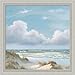 Beautiful Day I Triptych by Georgia Janisse Seashore Landscape 14x14 Wall Art Print Framed Picture