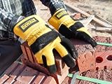 DEWALT Premium Cowhide Leather Work Glove with Reinforced Palm And Wing Thumb and 2-1/2-Inch Safety Cuff, Large #DPG41L