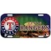 Texas Rangers - Field High Def License Plate MLB Pro Baseball