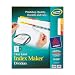 Avery Index Maker Label Dividers, Easy Apply Label Strip, 8-Tab, Clear, 5 Sets (11419)
