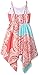Amy Byer Girls' Big Sleeveless Hanky Hem Maxi Dress