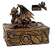 Pacific Giftware PTC 5 Inch Steampunk Dragon Topped Mechanical Box Statue Figurine
