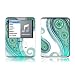 Aqua Azure (Aqua Paisley) Design Protective Decal Skin Sticker for Apple iPod nano 3G (3rd Generation) 4GB/ 8GB Player