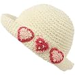Girls Child Kids Ages 4-7 Child Summer Sun Bucket Crusher Hat Cap White 53cm