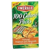 Emerald Products - Emerald - 100 Calorie Pack Walnuts and Almonds, .56 oz Packs, 7 Packs/Box - Sold As 1 Box - A healthy and satisfying go-to snack. - An excellent source of vitamin E, calcium and iron. - Perfectly sized to quiet your hunger. - Calorie counting made simple-a great weight management advantage. -