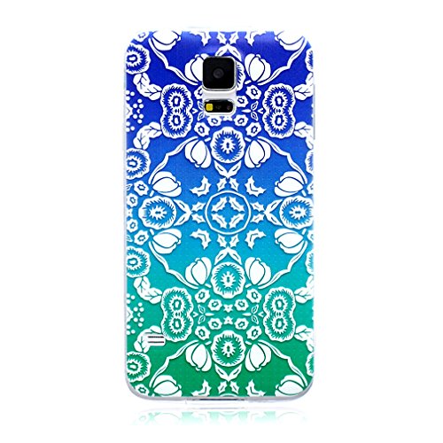 For Galaxy S5 , ivencase Personality Flexible TPU Protective [Clear] Case Cover Samsung Galaxy S5 SV + One 