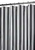 Park B. Smith Picardi Stripe Shower Curtain - Black White