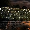 100 Bulb White LED Solar Powered Net Lights