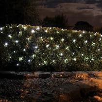 100 Bulb White LED Solar Powered Net Lights